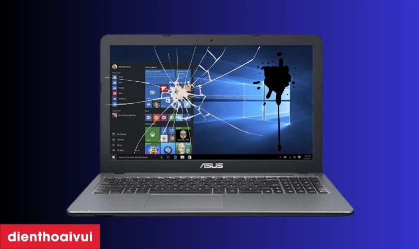 Dấu hiệu cần thay m&agrave;n h&igrave;nh laptop Asus VivoBook Max X540