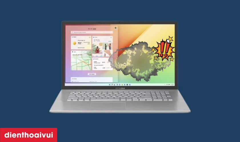 Dấu hiệu cần thay m&agrave;n h&igrave;nh laptop Asus VivoBook X753