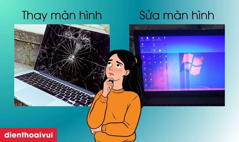 Laptop Asus VivoBook X775 bị hỏng m&agrave;n h&igrave;nh, n&ecirc;n sửa hay thay mới?