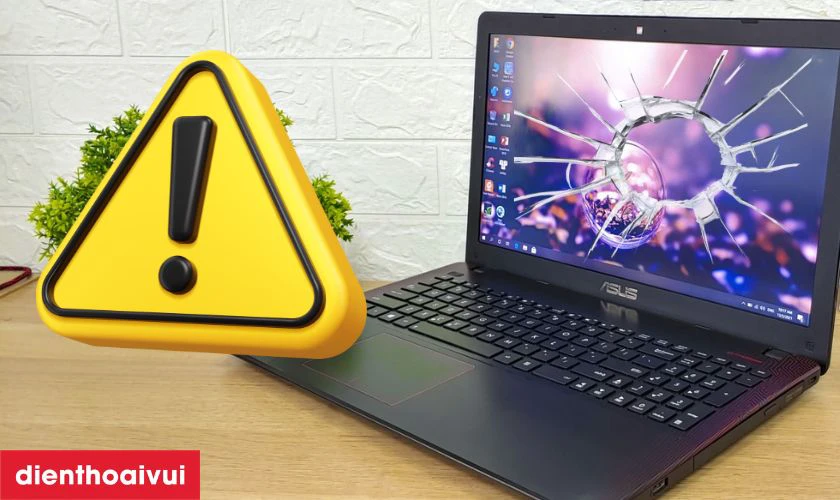 Dấu hiệu cần thay m&agrave;n h&igrave;nh laptop Asus X550VC