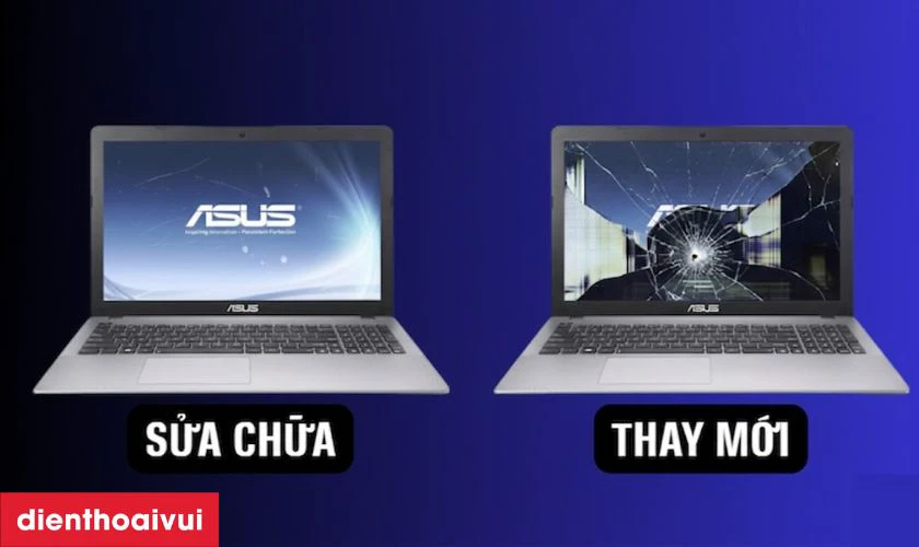 Laptop Asus X550VX bị hỏng m&agrave;n h&igrave;nh, n&ecirc;n sửa hay thay mới?