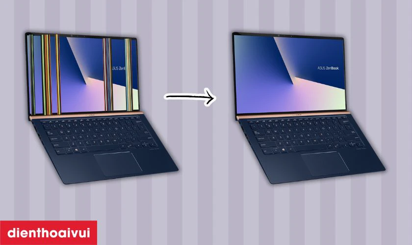 Dấu hiệu cần thay màn hình laptop Asus Zenbook 14 UX433FN