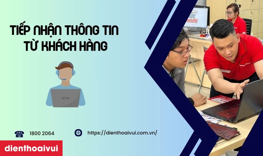 Tiếp nhận thông tin yêu cầu thay màn hình laptop Dell Inspiron 14 3467 từ khách hàng