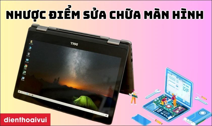 Nhược điểm sửa chữa màn hình