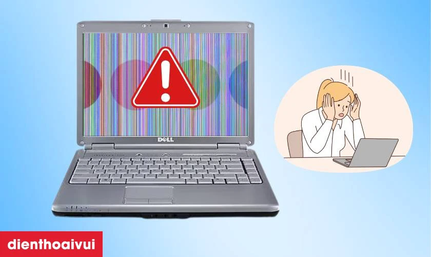 Quy tr&igrave;nh thay m&agrave;n h&igrave;nh laptop Dell Inspiron 1420 lấy liền tại Điện Thoại Vui