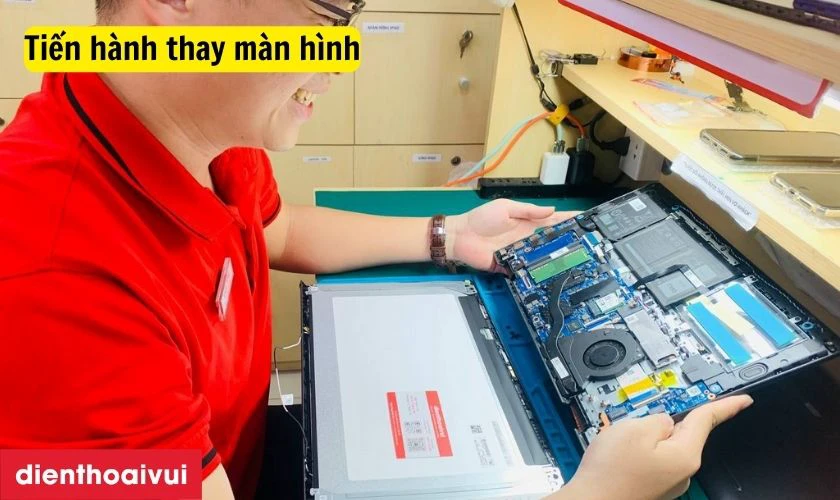 Quy trình thay màn hình laptop Dell Inspiron 15 5567