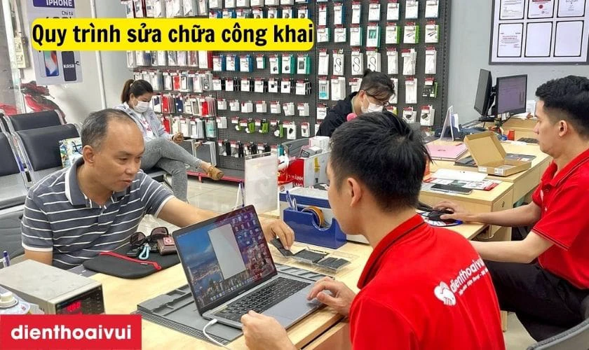 Những cam kết khi sử dụng dịch vụ thay màn hình laptop tại Điện Thoại Vui