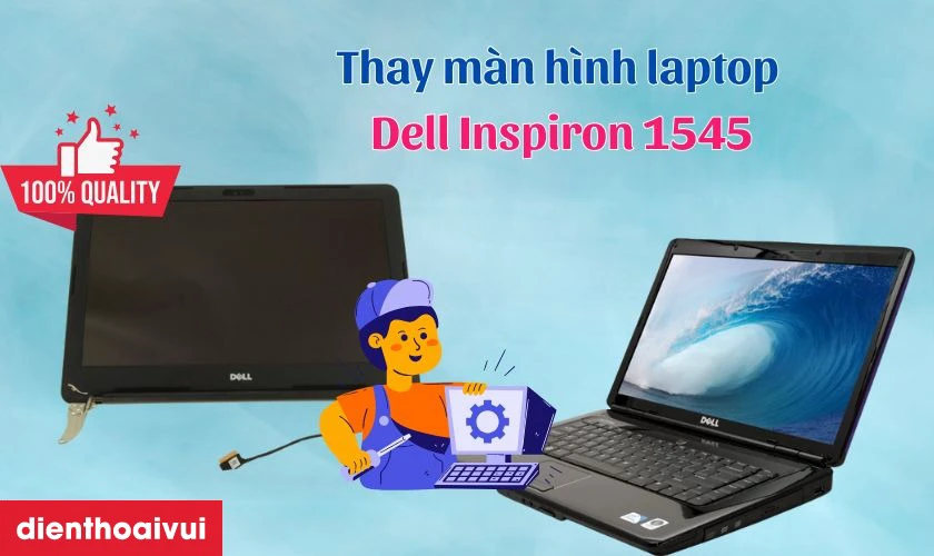 Dấu hiệu cần thay màn hình laptop Dell Inspiron 1545