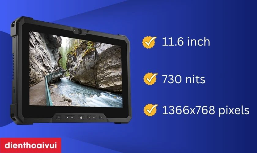 Đặc điểm nổi bật của màn hình laptop Dell Latitude 12 Rugged Extreme Tablet 7202
