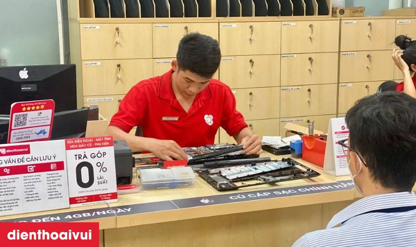 Quy trình thay màn hình laptop Dell Vostro 15 3583 uy tín