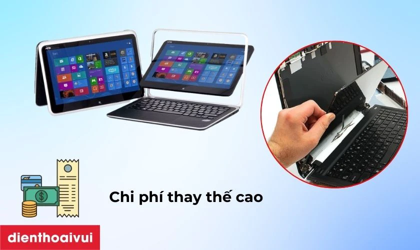 Chi phí thay màn hình Dell XPS 12 9Q23 thường sẽ lớn hơn sửa chữa