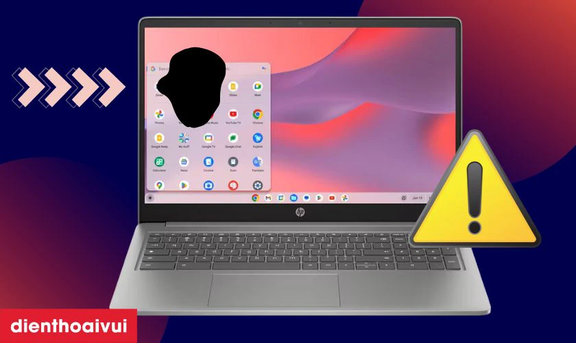 Dấu hiệu cần thay màn hình laptop HP Chromebook 15 DE0000NO
