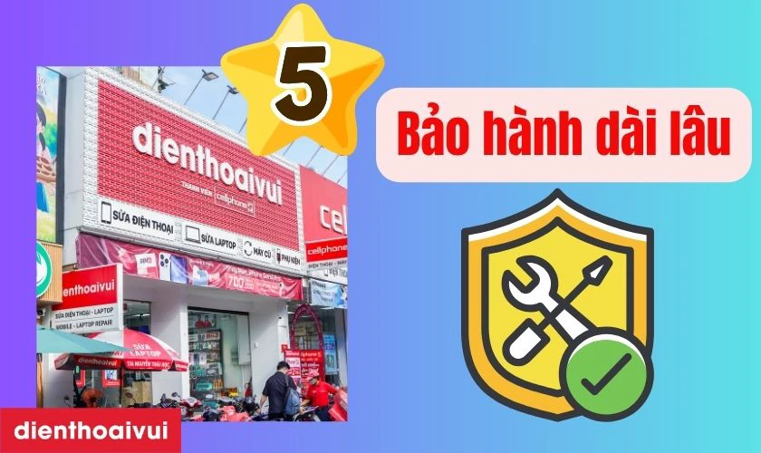 Điện Thoại Vui cam kết sử dụng linh kiện chất lượng, bảo h&agrave;nh r&otilde; r&agrave;ng