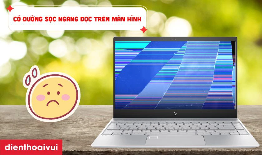 Dấu hiệu m&agrave;n h&igrave;nh laptop HP Envy 13-AD AB06XL 53.61WH bị lỗi cần thay ngay