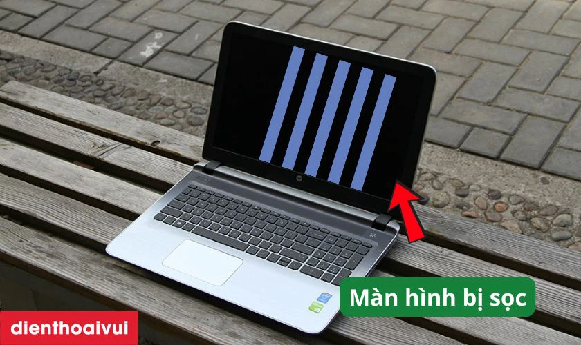 Dấu hiệu màn hình laptop HP KI04 bị lỗi cần thay ngay