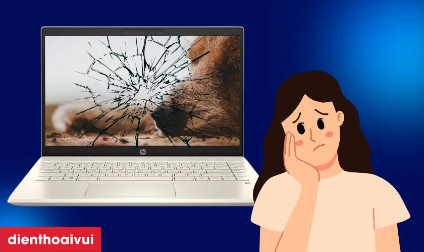 Dấu hiệu cần thay màn hình laptop HP Pavilion 14 CE2041TU