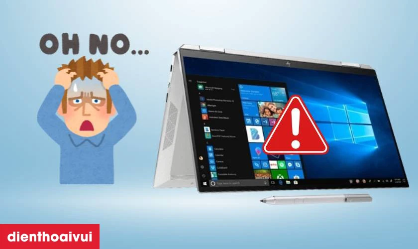 Dấu hiệu HP Spectre X360 13 AW0013DX bị lỗi cần thay ngay