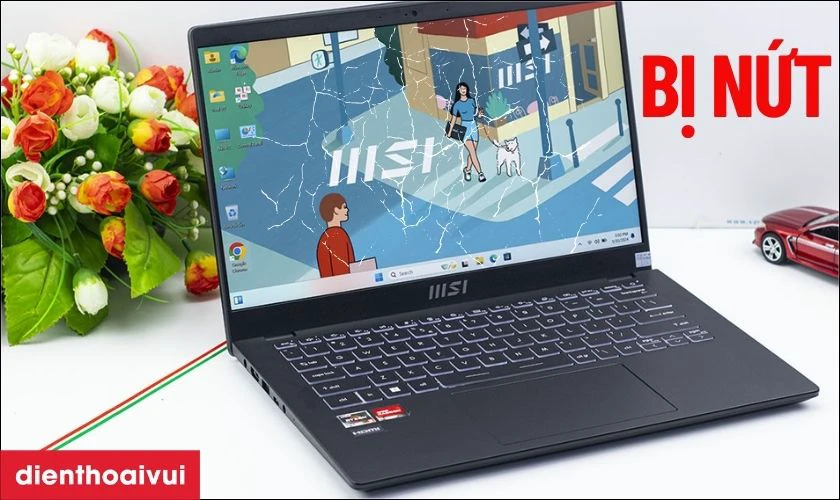 Dấu hiệu cần thay màn hình laptop MSI Modern 14 C7M