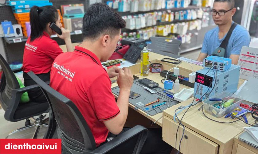 Quy trình thay màn MacBook Air 2019 13 inch A1932 nguyên khung linh kiện
