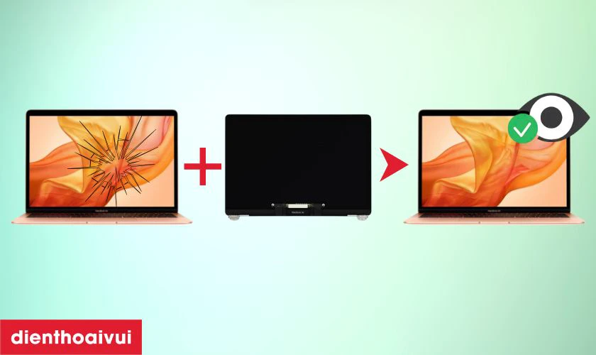 Vì sao nên chọn thay màn hình MacBook Air 2020 13 inch A2179 nguyên khung?