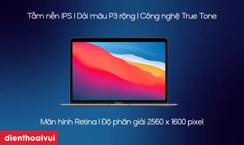Đặc điểm màn hình MacBook Air M1 2020 13 inch A2337