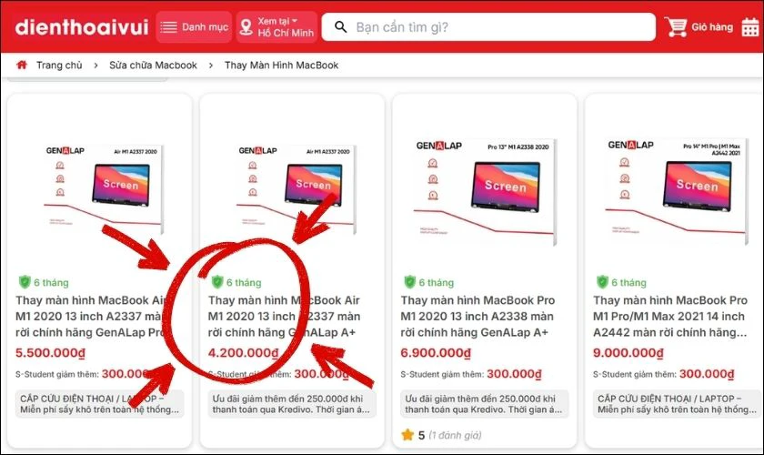 Bạn nên cân nhắc chọn cửa hàng có giá và chính sách bảo hành công khai