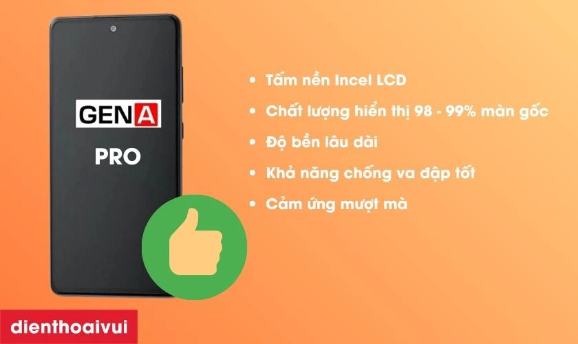 Màn hình chính hãng GENA loại Pro thay cho Magic 6 Lite có tốt không?