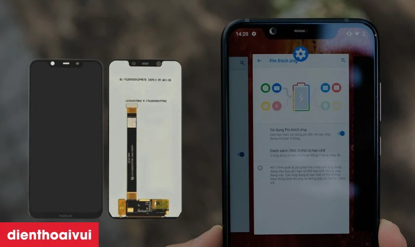 Màn hình chính hãng Safety được nhiều người chọn thay cho Nokia 8.1