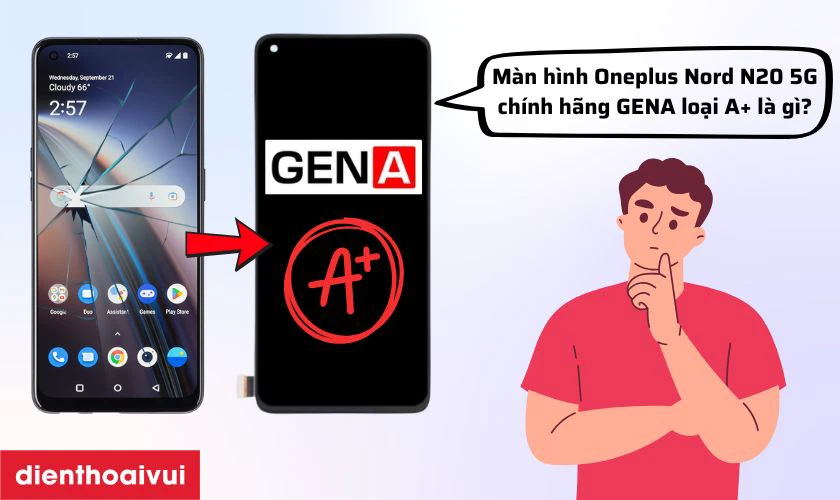 Màn hình Oneplus Nord N20 5G chính hãng GENA loại A+ là gì?