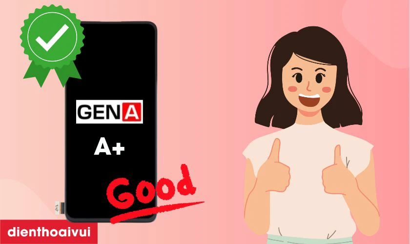 Màn hình chính hãng GENA loại A+ thay cho Oneplus Nord N200 có tốt không?