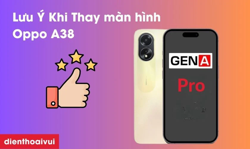 Cần lưu ý gì khi thay màn hình Oppo A38?