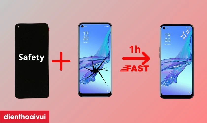 Có nên thay màn hình OPPO A53 hãng Safety không?
