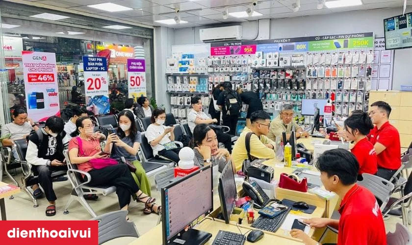 Cửa hàng thay màn hình OPPO A5S chính hãng Aries lấy liền tại Điện Thoại Vui