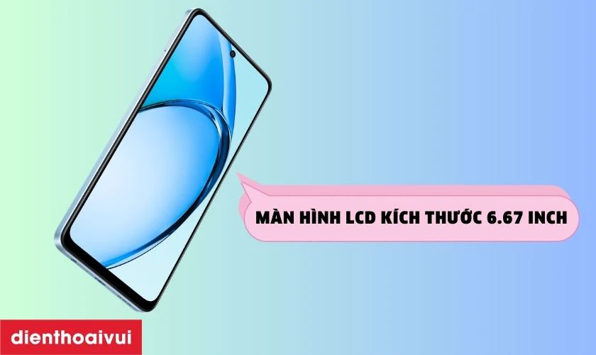 Oppo A60 sở hữu m&agrave;n h&igrave;nh LCD k&iacute;ch thước 6.67 inch