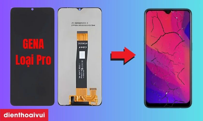Màn hình Oppo A8 chính hãng GENA loại Pro là gì?