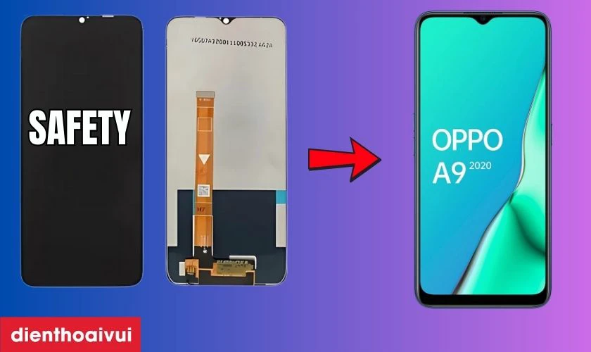 Màn hình OPPO A9 2020 hãng Safety là gì?