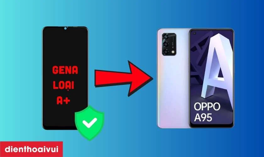 Màn hình thay màn hình Oppo A95 4G chính hãng GENA loại A+ là gì?