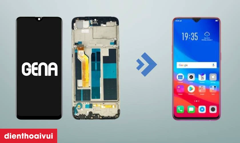 Màn hình chính hãng GENA loại Pro thay cho Oppo F9 có tốt không
