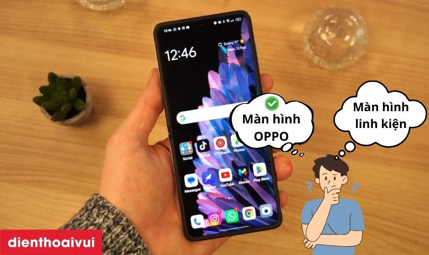 Màn hình điện thoại OPPO Find N2 Flip 5G có bao nhiêu loại hiện nay?