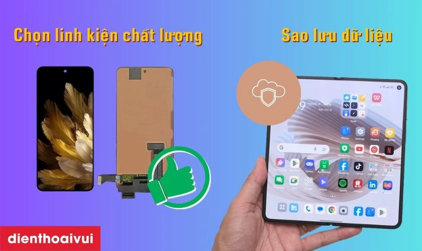 Thay m&agrave;n h&igrave;nh Oppo Find N3 cần lưu &yacute; g&igrave;?