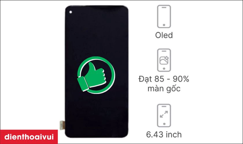 Màn hình chính hãng GENA loại A+ thay cho Oppo Reno 5 F có tốt không?
