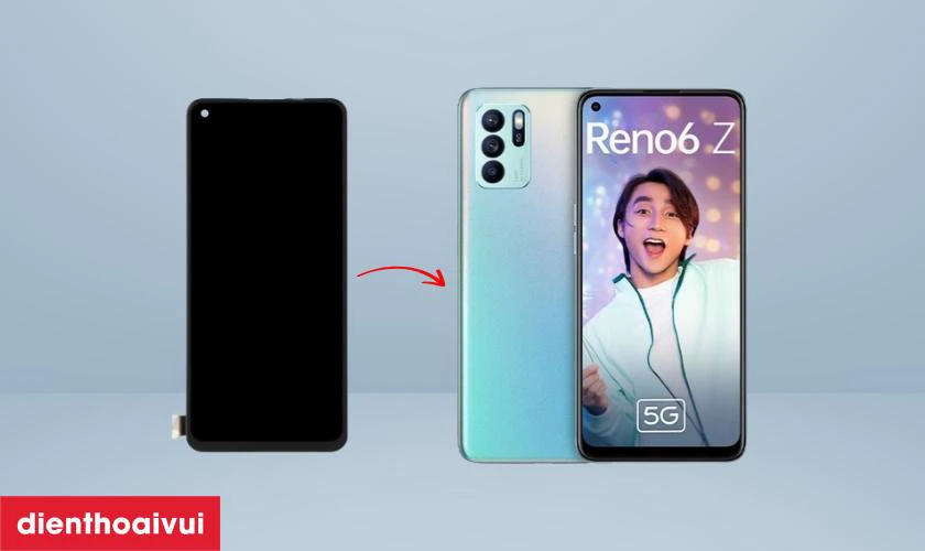 Màn hình chính hãng GENA loại A+ thay cho Oppo Reno 6 Z có tốt không?