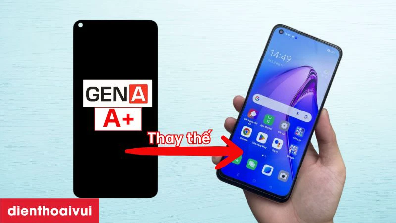 Màn hình Oppo Reno 8 4G/5G chính hãng GENA loại A+ là gì?