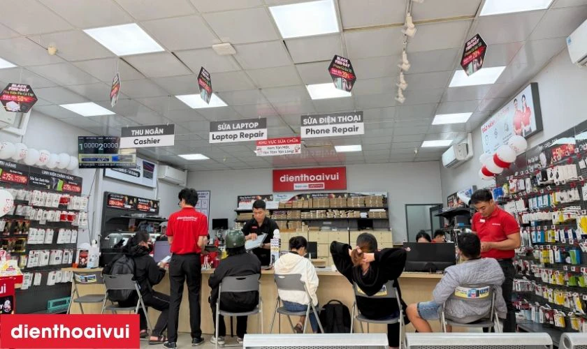 Quy tr&igrave;nh thay m&agrave;n h&igrave;nh Oppo Reno 8 Lite lấy liền tại Điện Thoại Vui