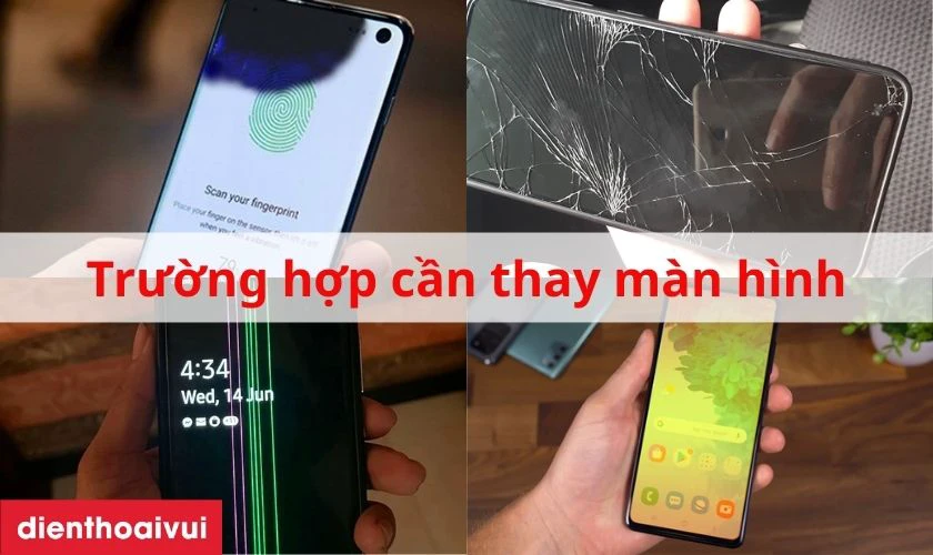 Trường hợp cần thay m&agrave;n h&igrave;nh Oppo Reno 8Z