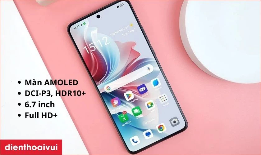 Đánh giá màn hình điện thoại OPPO Reno11 F
