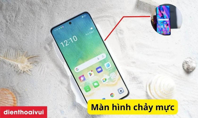 Màn hình điện thoại OPPO Reno11 F có vết chảy mực