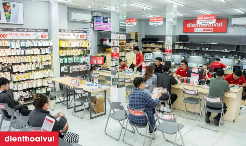 Quy tr&igrave;nh thay m&agrave;n h&igrave;nh Vivo V60 ch&iacute;nh h&atilde;ng GENA loại Pro minh bạch, lấy liền