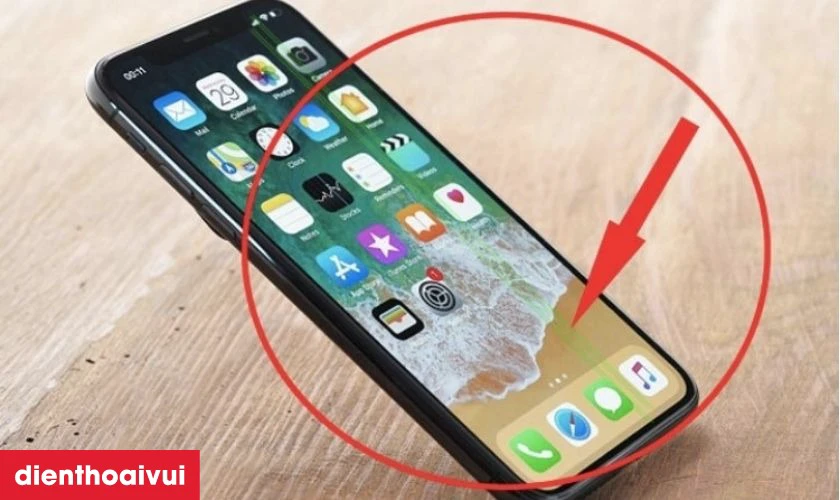 Sọc nhiễu, đốm màu bất thường - Dấu hiệu cần thay mới màn hình iPhone X