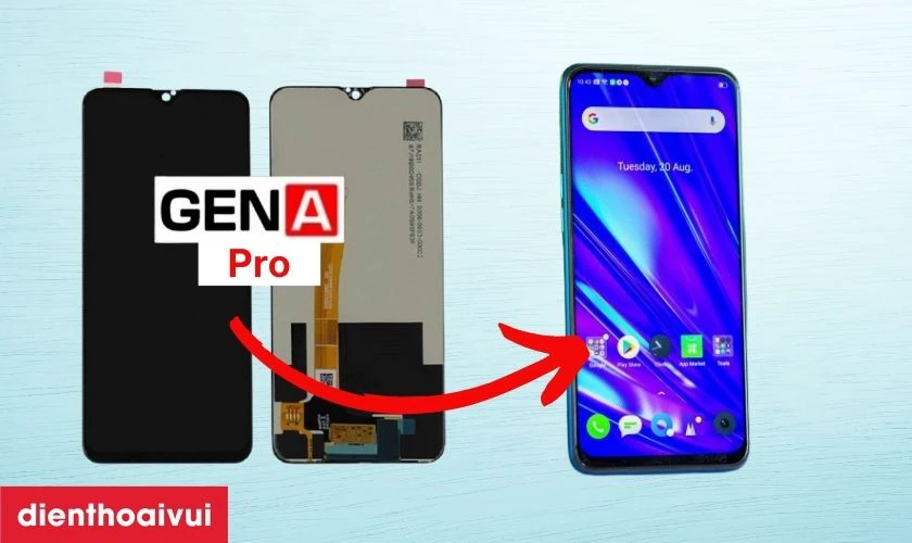 Màn hình Realme 5 Pro chính hãng GENA loại Pro là gì?